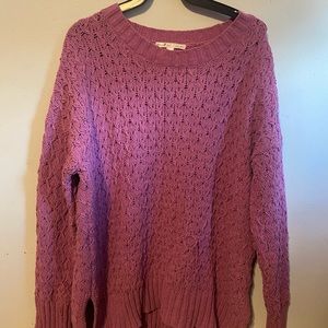 Pink Plush Sweater Top